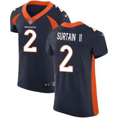 Nike Broncos #2 Patrick Surtain II Navy Blue Alternate Stitched NFL New Elite Jersey