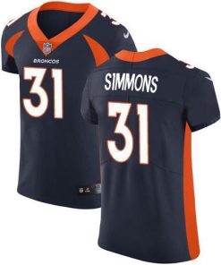 Nike Broncos #31 Justin Simmons Navy Blue Alternate Stitched NFL Vapor Untouchable Elite Jersey