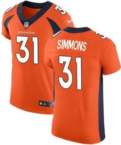 Nike Broncos #31 Justin Simmons Orange Team Color Stitched NFL Vapor Untouchable Elite Jersey