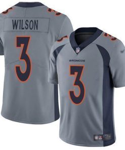 Nike Broncos #3 Russell Wilson Gray Stitched NFL Limited Inverted Legend Jersey