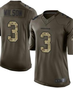 Nike Broncos #3 Russell Wilson Green Stitched NFL Limited 2015 Salute To Service Jersey