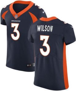 Nike Broncos #3 Russell Wilson Navy Blue Alternate Stitched NFL New Elite Jersey