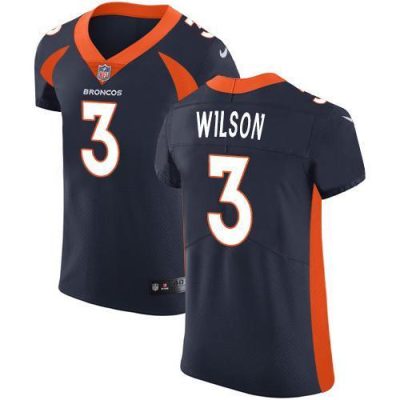 Nike Broncos #3 Russell Wilson Navy Blue Alternate Stitched NFL New Elite Jersey