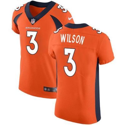Nike Broncos #3 Russell Wilson Orange Team Color Stitched NFL Vapor Untouchable Elite Jersey