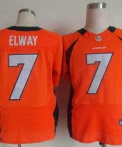 Nike Broncos #7 John Elway Orange Team Color Stitched NFL Elite Jersey