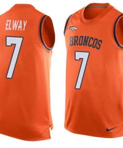 Nike Broncos #7 John Elway Orange Team Color Stitched NFL Limited Tank Top Jersey