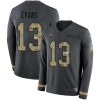 Nike Buccaneers #13 Mike Evans Anthracite Salute To Service Stitched NFL Limited Therma Long Sleeve Jersey