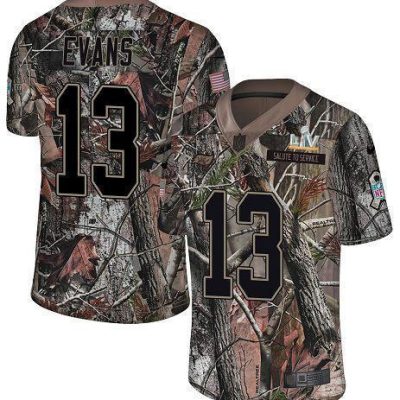 Nike Buccaneers #13 Mike Evans Camo Super Bowl LV Bound Stitched NFL Limited Rush Realtree Jersey