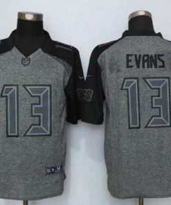 Nike Buccaneers #13 Mike Evans Gray Stitched NFL Limited Gridiron Gray Jersey
