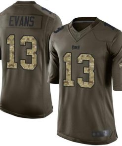 Nike Buccaneers #13 Mike Evans Green Stitched NFL Limited 2015 Salute To Service Jersey