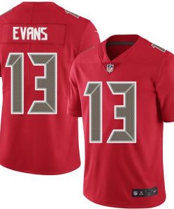 Nike Buccaneers #13 Mike Evans Red Stitched NFL Limited Rush Jersey
