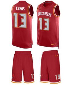 Nike Buccaneers #13 Mike Evans Red Team Color Stitched NFL Limited Tank Top Suit Jersey