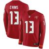 Nike Buccaneers #13 Mike Evans Red Team Color Stitched NFL Limited Therma Long Sleeve Jersey