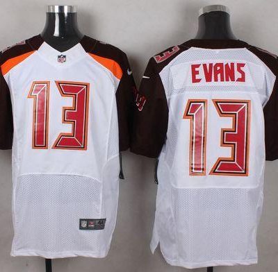 Nike Buccaneers #13 Mike Evans White Stitched NFL New Elite Jersey
