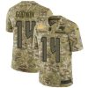 Nike Buccaneers #14 Chris Godwin Camo Super Bowl LV Champions Patch Stitched NFL Limited 2018 Salute To Service Jersey