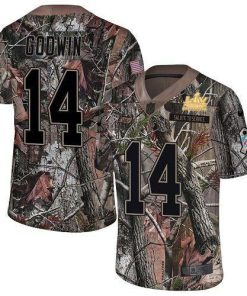 Nike Buccaneers #14 Chris Godwin Camo Super Bowl LV Champions Patch Stitched NFL Limited Rush Realtree Jersey