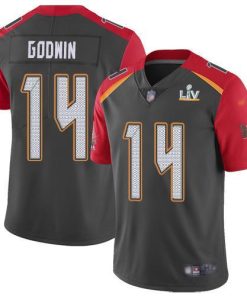 Nike Buccaneers #14 Chris Godwin Gray Super Bowl LV Bound Stitched NFL Limited Inverted Legend Jersey