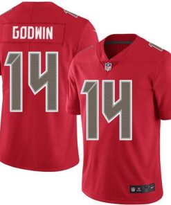Nike Buccaneers #14 Chris Godwin Red Stitched NFL Limited Rush Jersey