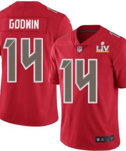 Nike Buccaneers #14 Chris Godwin Red Super Bowl LV Bound Stitched NFL Limited Rush Jersey