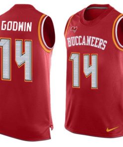 Nike Buccaneers #14 Chris Godwin Red Team Color Stitched NFL Limited Tank Top Jersey