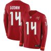 Nike Buccaneers #14 Chris Godwin Red Team Color Stitched NFL Limited Therma Long Sleeve Jersey