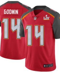 Nike Buccaneers #14 Chris Godwin Red Team Color Super Bowl LV Bound Stitched NFL Vapor Untouchable Limited Jersey