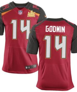 Nike Buccaneers #14 Chris Godwin Red Team Color Super Bowl LV Champions Patch Stitched NFL Vapor Untouchable Elite Jersey