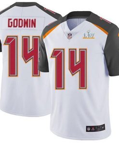 Nike Buccaneers #14 Chris Godwin White Super Bowl LV Bound Stitched NFL Vapor Untouchable Limited Jersey