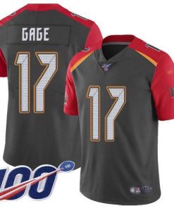 Nike Buccaneers #17 Russell Gage Gray Stitched NFL Limited Inverted Legend 100th Season Jersey