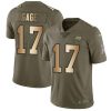 Nike Buccaneers #17 Russell Gage Olive/Gold Stitched NFL Limited 2017 Salute To Service Jersey