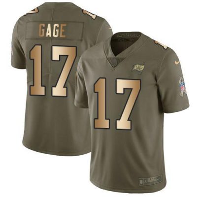 Nike Buccaneers #17 Russell Gage Olive/Gold Stitched NFL Limited 2017 Salute To Service Jersey