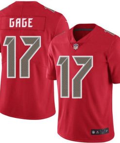 Nike Buccaneers #17 Russell Gage Red Stitched NFL Limited Rush Jersey