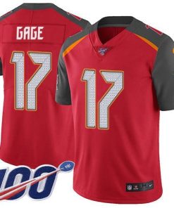 Nike Buccaneers #17 Russell Gage Red Team Color Stitched NFL 100th Season Vapor Untouchable Limited Jersey