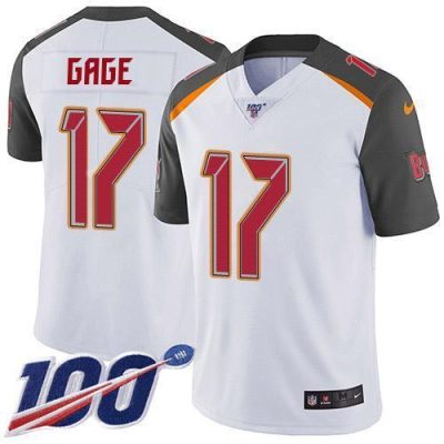 Nike Buccaneers #17 Russell Gage White Stitched NFL 100th Season Vapor Untouchable Limited Jersey