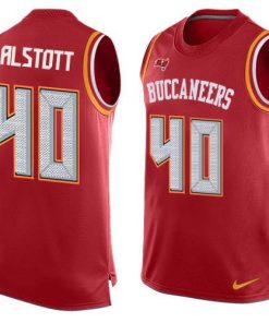 Nike Buccaneers #40 Mike Alstott Red Team Color Stitched NFL Limited Tank Top Jersey