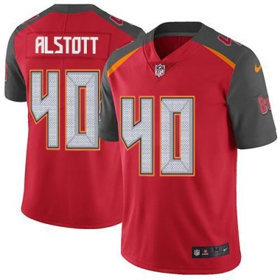 Nike Buccaneers #40 Mike Alstott Red Team Color Stitched NFL Vapor Untouchable Limited Jersey