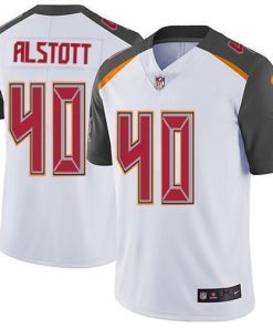 Nike Buccaneers #40 Mike Alstott White Stitched NFL Vapor Untouchable Limited Jersey