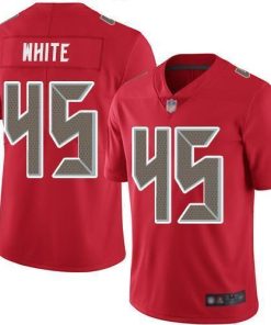 Nike Buccaneers #45 Devin White Red Stitched NFL Limited Rush Jersey