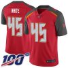 Nike Buccaneers #45 Devin White Red Team Color Stitched NFL 100th Season Vapor Limited Jersey