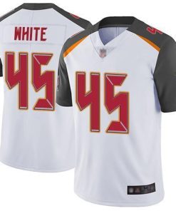 Nike Buccaneers #45 Devin White White Stitched NFL Vapor Untouchable Limited Jersey