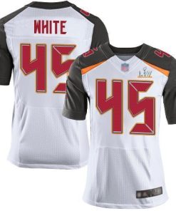 Nike Buccaneers #45 Devin White White Super Bowl LV Bound Stitched NFL New Elite Jersey