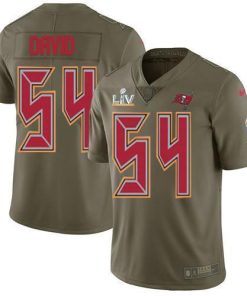 Nike Buccaneers #54 Lavonte David Olive Super Bowl LV Bound Stitched NFL Limited 2017 Salute To Service Jersey