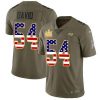 Nike Buccaneers #54 Lavonte David Olive/USA Flag Super Bowl LV Champions Patch Stitched NFL Limited 2017 Salute To Service Jersey