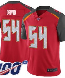Nike Buccaneers #54 Lavonte David Red Team Color Stitched NFL 100th Season Vapor Limited Jersey