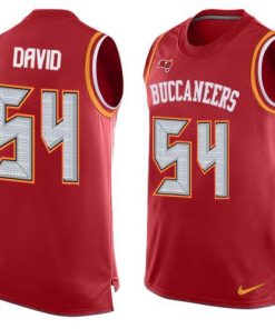 Nike Buccaneers #54 Lavonte David Red Team Color Stitched NFL Limited Tank Top Jersey