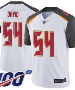 Nike Buccaneers #54 Lavonte David White Stitched NFL 100th Season Vapor Limited Jersey