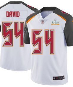 Nike Buccaneers #54 Lavonte David White Super Bowl LV Bound Stitched NFL Vapor Untouchable Limited Jersey