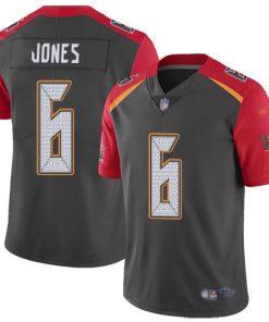 Nike Buccaneers #6 Julio Jones Gray Stitched NFL Limited Inverted Legend Jersey