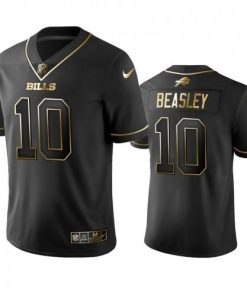 Buffalo Bills #10 Cole Beasley Black Golden Limited Edition Stitched NFL Jersey