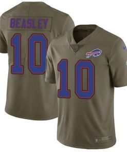 Buffalo Bills #10 Cole Beasley Olive Stitched NFL Limited 2017 Salute To Service Jersey